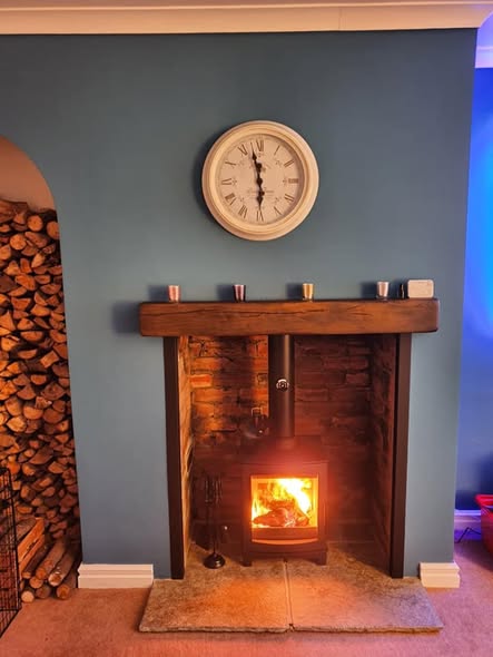 Medium Tinderbox Stove in Restored Ebchester Fireplace
