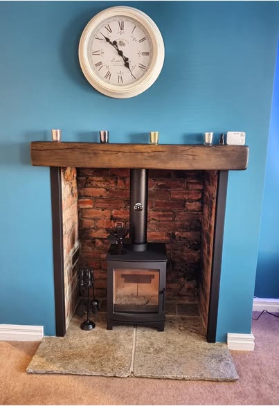 Medium Tinderbox Stove in Restored Ebchester Fireplace