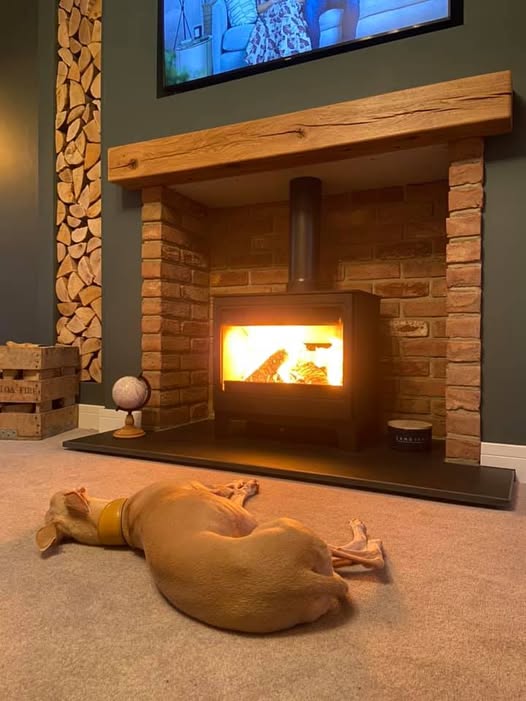 Ponteland Rustic Snug Library Fireplace Transformation