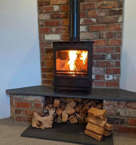 Ponteland Rustic Snug Library Fireplace Transformation
