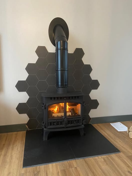 Nordpeis Bergen Wood Burner in Rothbury Self-Build Home