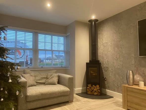 Nordpeis Bergen Wood Burner in Rothbury Self-Build Home
