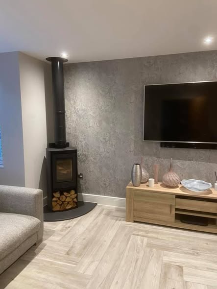 Nordpeis Bergen Wood Burner in Rothbury Self-Build Home