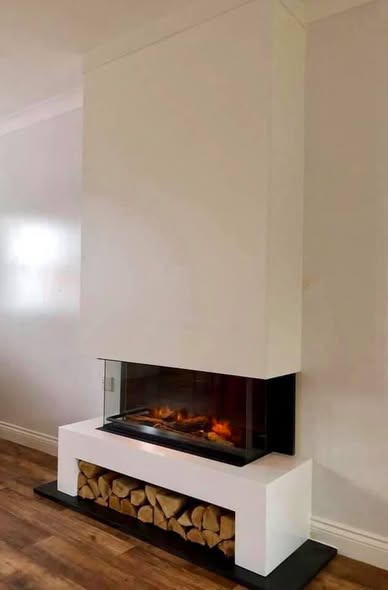 Trajan 5 Inset Stove Replacing Old Gas Fire in Consett