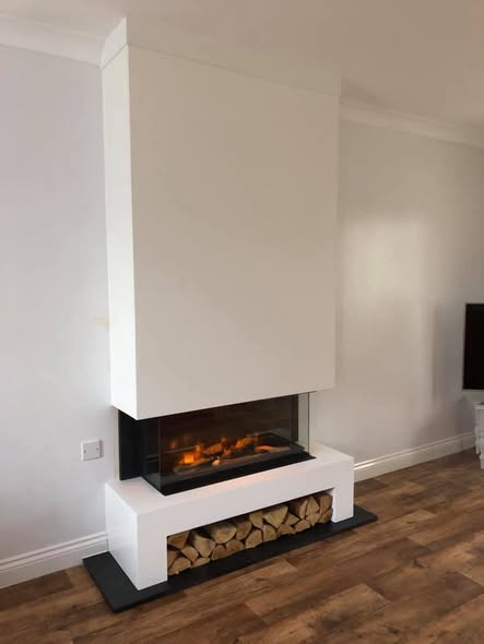 Vision VEL90 Electric Fire Installation in Shilbottle