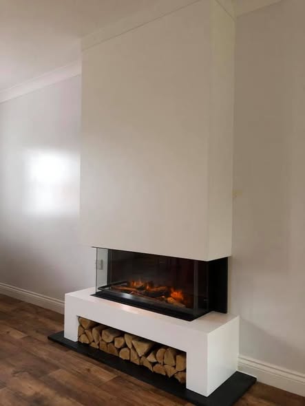 Vision VEL90 Electric Fire Installation in Shilbottle