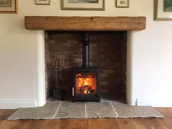 Parkray Aspect 5 Fireplace Built for Large Room