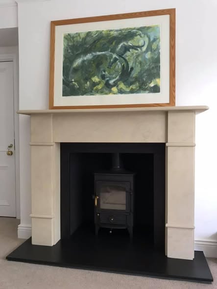 Dimplex Inset Electric Fire with Small False Chimney Breast