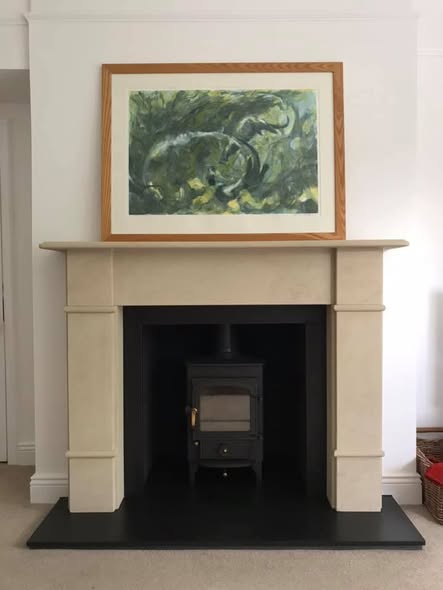 Dimplex Inset Electric Fire with Small False Chimney Breast