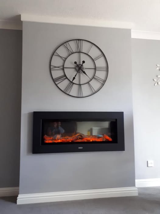 Dimplex Inset Electric Fire with Small False Chimney Breast