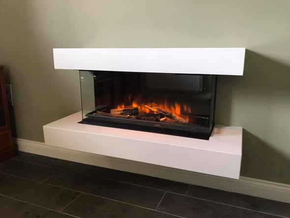 Large One-Day Fireplace Transformation with Tiled Chamber