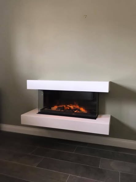 Large One-Day Fireplace Transformation with Tiled Chamber