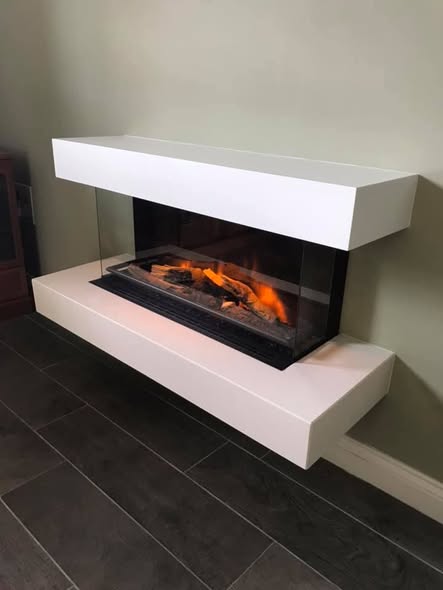 Large One-Day Fireplace Transformation with Tiled Chamber