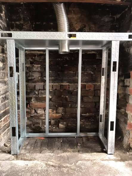 Parkray Aspect 7 Gas Stove in Original Brick Fireplace