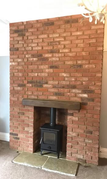 Norvik 5 Stove with Full Brick Slip Chimney Breast