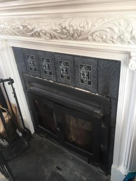 Norvik 5 Stove with Reclaimed Brick Pillars in Chester-le-Street