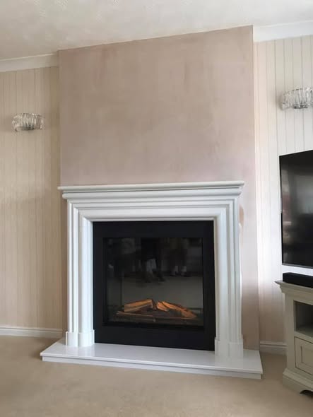 Two Matching Vision VEL75 Electric Fireplaces