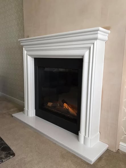 Two Matching Vision VEL75 Electric Fireplaces
