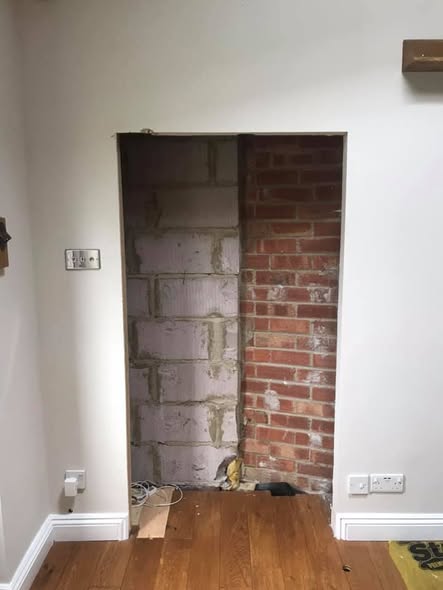 External Brick Chamber Stove Installation in Cramlington