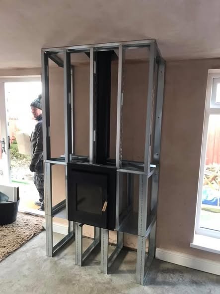 1970s Fireplace Transformed into Cottage Inglenook