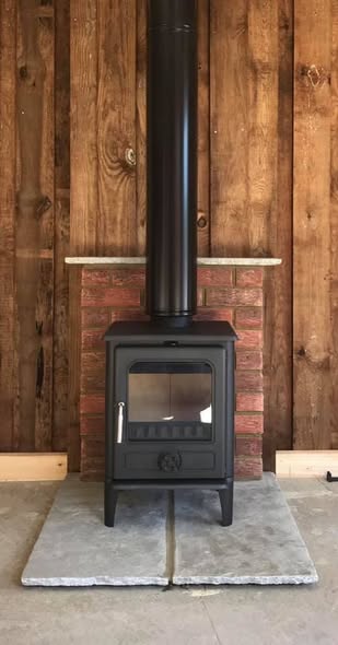 Norvik 5 Stove in Timber Garden Room