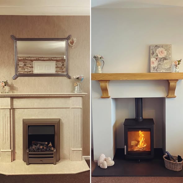 Parkray Aspect 5 Chimney Breast Transformation for Lyndsay and Carl