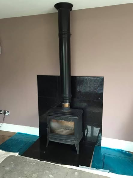 Di Lusso R4 Euro Stove Replacement with Oyster Slate Chamber