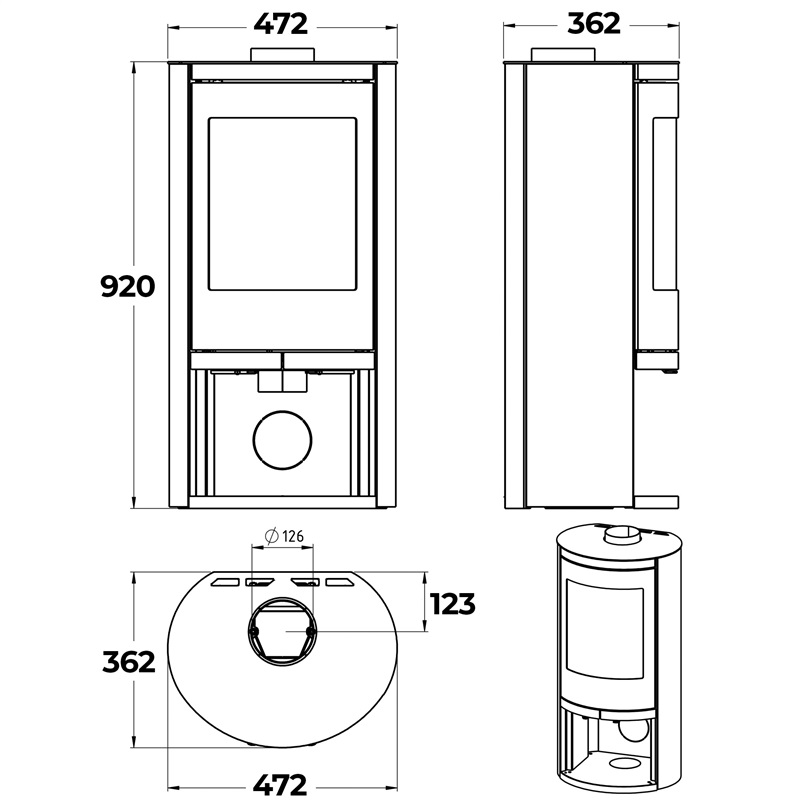 Ovale L Dimensions