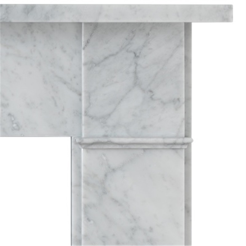 Flat Victorian Carrara marble detail