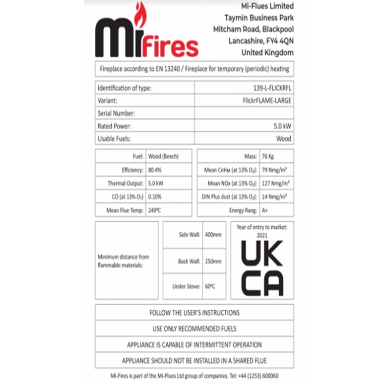 MI Fires Large Flickrflame label